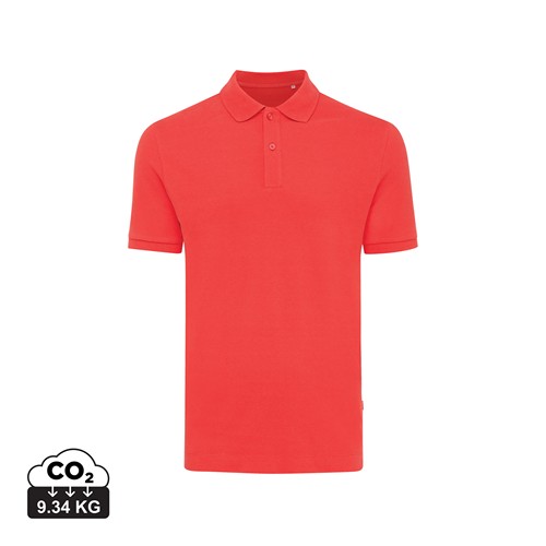 rojo claro IQONIQ Yosemite Polo Pique Unisex Algodón Reciclado