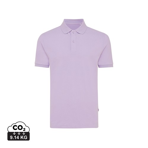 lavanda IQONIQ Yosemite Polo Pique Unisex Algodón Reciclado