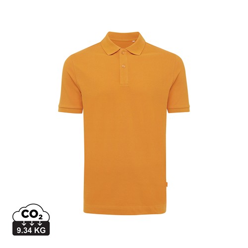 naranja sunset IQONIQ Yosemite Polo Pique Unisex Algodón Reciclado