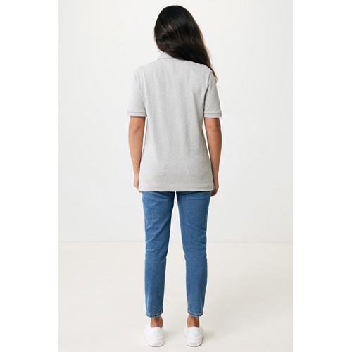 gris chiné IQONIQ Yosemite Polo Piqué Unisex Algodón Reciclado