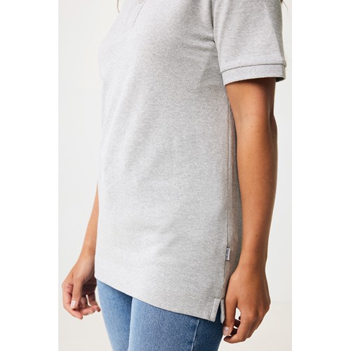 gris chiné IQONIQ Yosemite Polo Piqué Unisex Algodón Reciclado