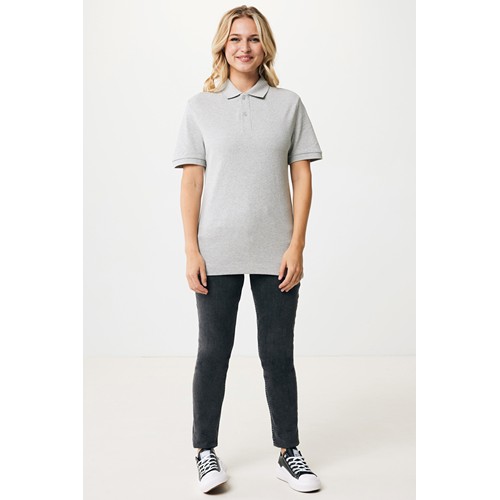gris chiné IQONIQ Yosemite Polo Piqué Unisex Algodón Reciclado