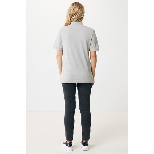 gris chiné IQONIQ Yosemite Polo Piqué Unisex Algodón Reciclado