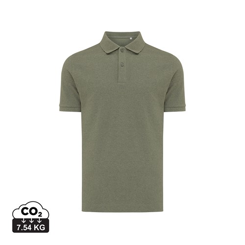 verde chiné IQONIQ Yosemite Polo Pique Unisex Algodón Reciclado