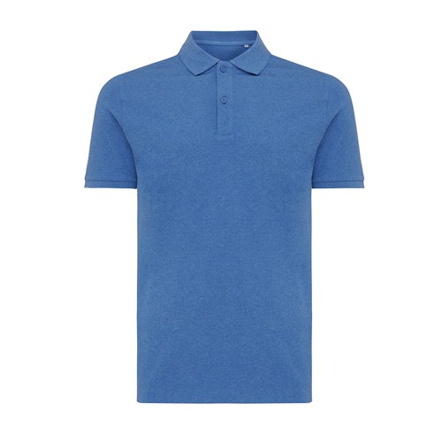 azul chiné IQONIQ Yosemite Polo Piqué Unisex Algodón Reciclado