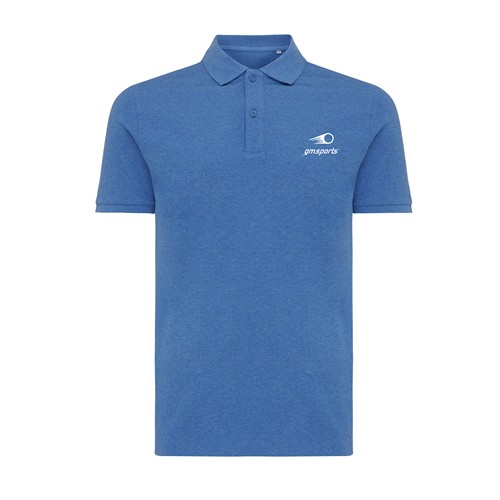 azul chiné IQONIQ Yosemite Polo Piqué Unisex Algodón Reciclado