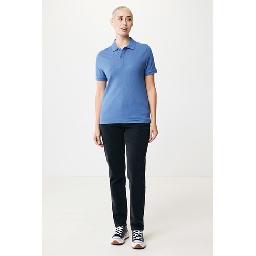 azul chiné IQONIQ Yosemite Polo Piqué Unisex Algodón Reciclado