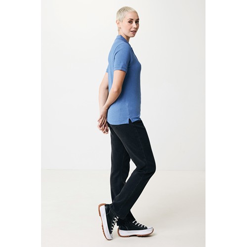 azul chiné IQONIQ Yosemite Polo Piqué Unisex Algodón Reciclado