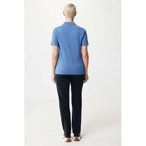 azul chiné IQONIQ Yosemite Polo Piqué Unisex Algodón Reciclado