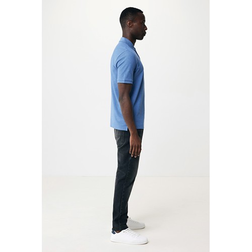 azul chiné IQONIQ Yosemite Polo Piqué Unisex Algodón Reciclado