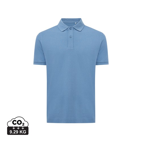 azul pato IQONIQ Yosemite Polo Pique Unisex Algodón Reciclado