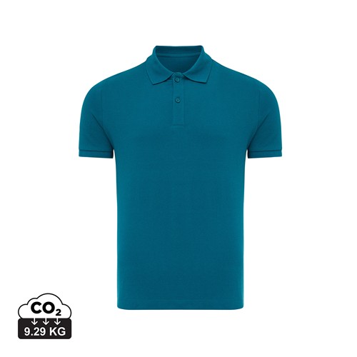 azul azulado profundo IQONIQ Yosemite Polo Piqué Unisex Algodón Reciclado