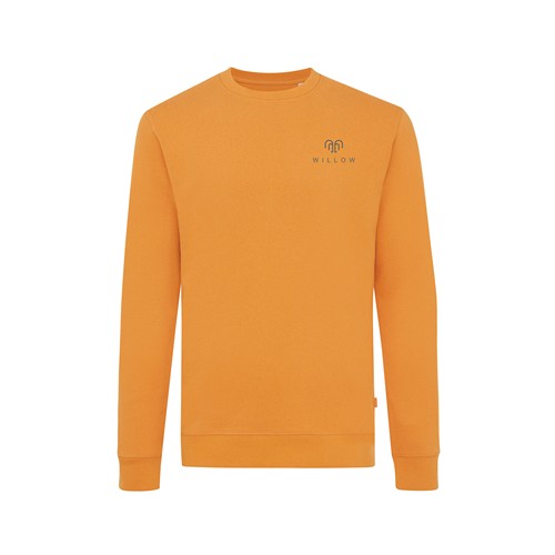 naranja sunset IQONIQ Zion Sudadera Cuello Redondo Mid Weight Algodón Reci