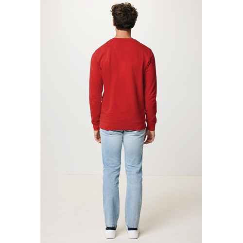 red IQONIQ Zion Sudadera Cuello Redondo Mid Weight Algodón Reci