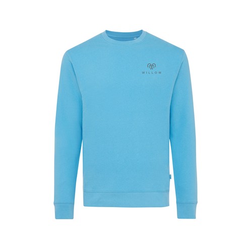 azul claro IQONIQ Zion Sudadera Cuello Redondo Mid Weight Algodón Reci