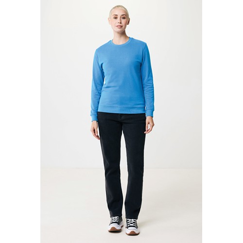 azul claro IQONIQ Zion Sudadera Cuello Redondo Mid Weight Algodón Reci