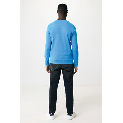 azul claro IQONIQ Zion Sudadera Cuello Redondo Mid Weight Algodón Reci