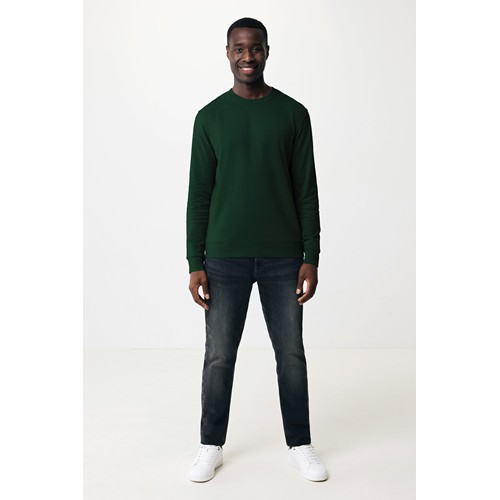 verde bosque IQONIQ Zion Sudadera Cuello Redondo Mid Weight Algodón Reci