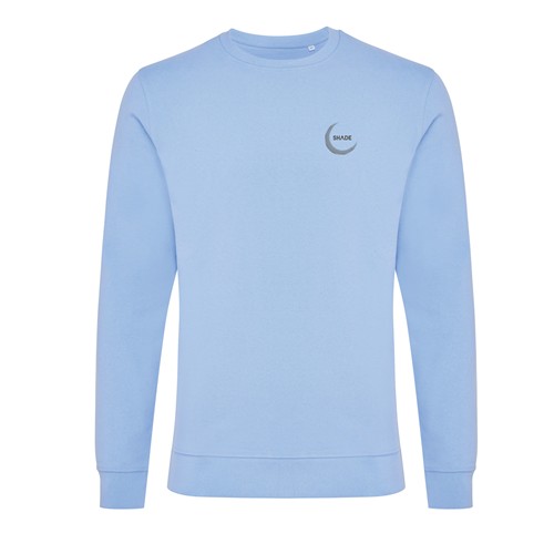 azul celeste IQONIQ Zion Sudadera Cuello Redondo Mid Weight Algodón Reci