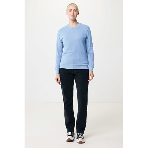 azul celeste IQONIQ Zion Sudadera Cuello Redondo Mid Weight Algodón Reci