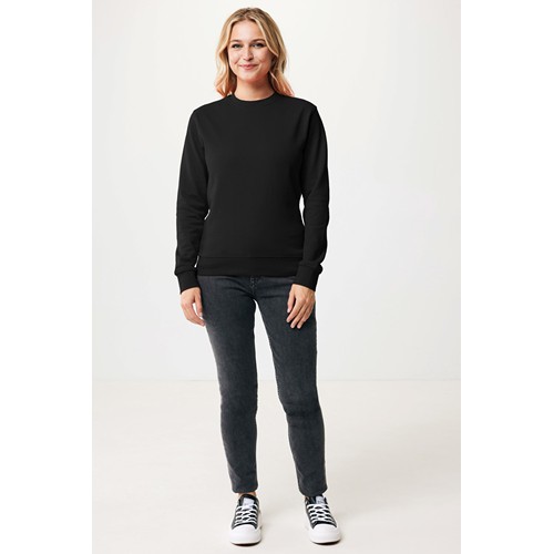 black IQONIQ Zion Sudadera Cuello Redondo Mid Weight Algodón Reci