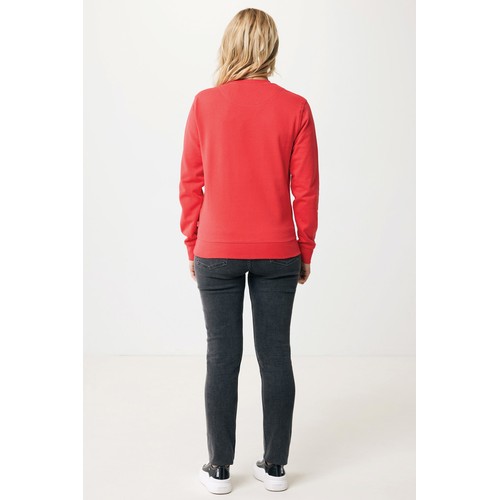 rojo claro Suéter Zion cuello redondo algodón reciclado IQONIQ