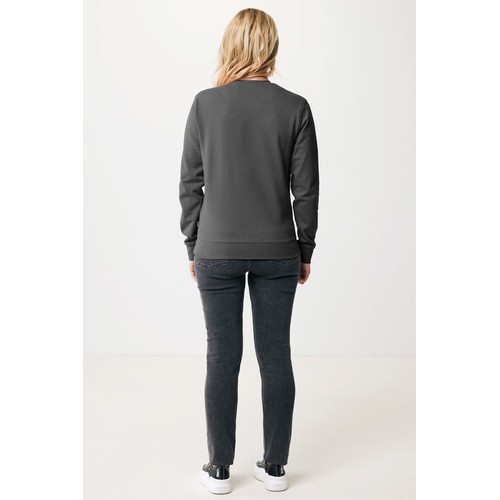 antracita Suéter Zion cuello redondo algodón reciclado IQONIQ