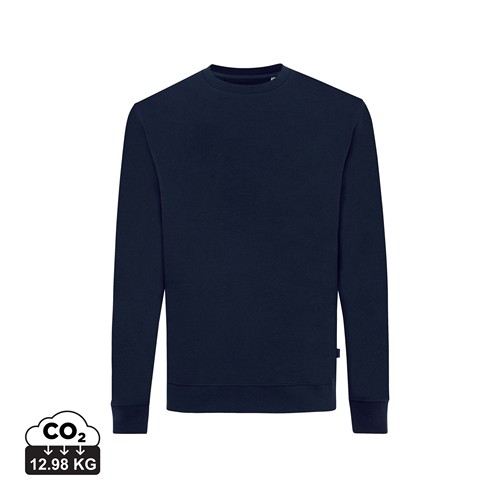 azul marino IQONIQ Zion Sudadera Cuello Redondo Mid Weight Algodón Reci