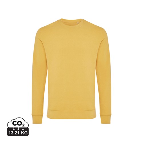 ocre IQONIQ Zion Sudadera Cuello Redondo Mid Weight Algodón Reci