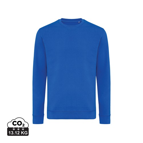 azulón IQONIQ Zion Sudadera Cuello Redondo Mid Weight Algodón Reci