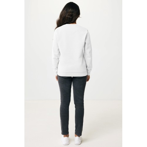 white Suéter Zion cuello redondo algodón reciclado IQONIQ