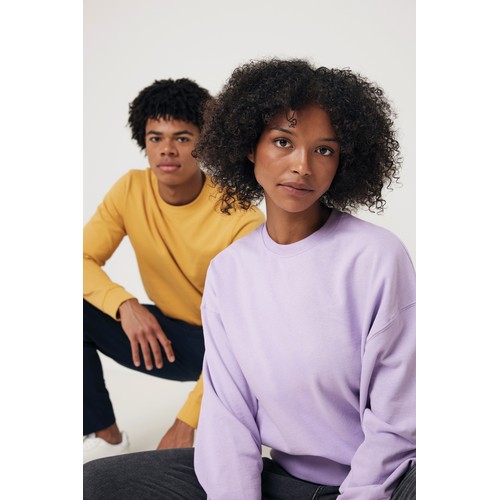 ocre Suéter Zion cuello redondo algodón reciclado IQONIQ