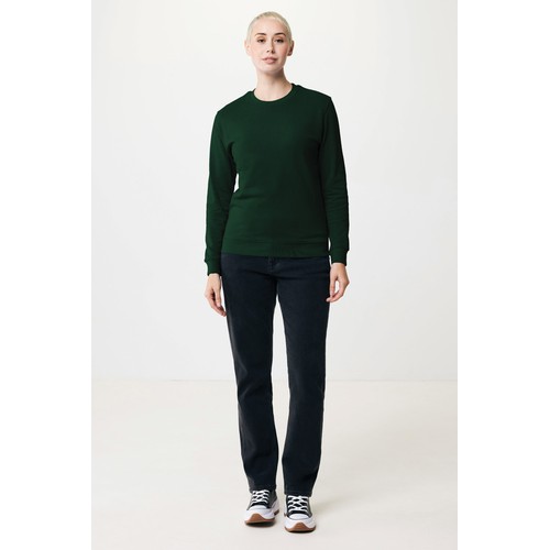 verde bosque Suéter Zion cuello redondo algodón reciclado IQONIQ