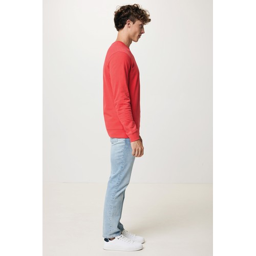 rojo claro Suéter Zion cuello redondo algodón reciclado IQONIQ