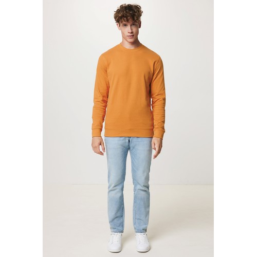 orange Suéter Zion cuello redondo algodón reciclado IQONIQ