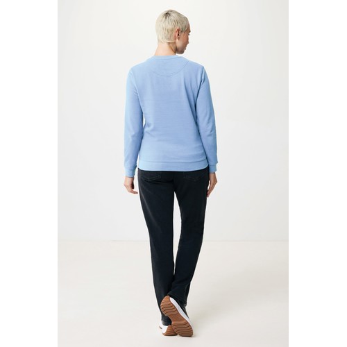 azul celeste Suéter Zion cuello redondo algodón reciclado IQONIQ