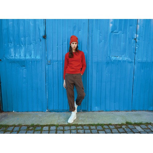 red Suéter Zion cuello redondo algodón reciclado IQONIQ