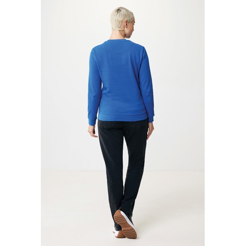 azulón Suéter Zion cuello redondo algodón reciclado IQONIQ