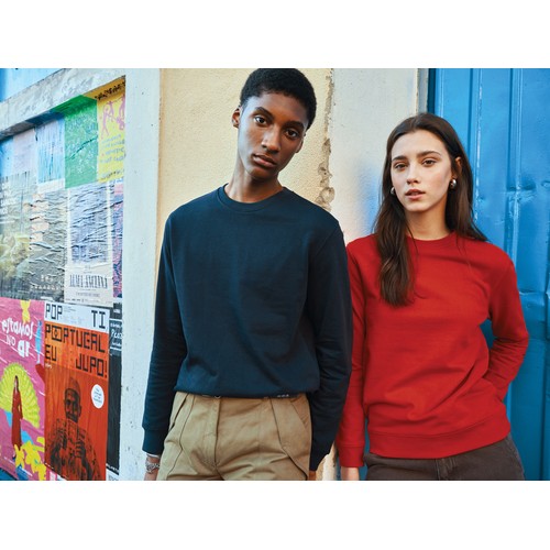 azul marino Suéter Zion cuello redondo algodón reciclado IQONIQ