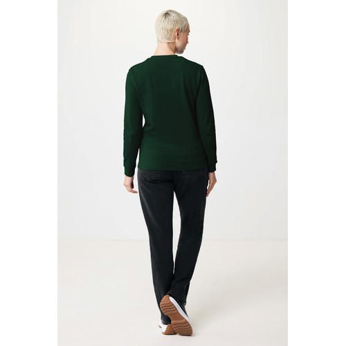 verde bosque Suéter Zion cuello redondo algodón reciclado IQONIQ