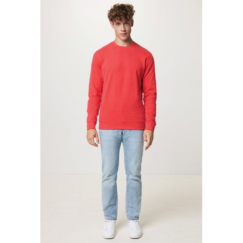 rojo claro Suéter Zion cuello redondo algodón reciclado IQONIQ