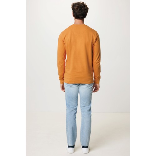 orange Suéter Zion cuello redondo algodón reciclado IQONIQ