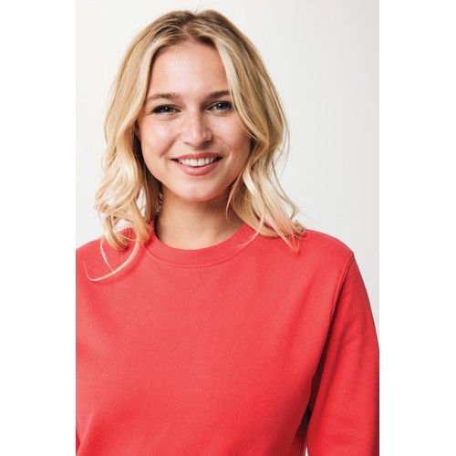 rojo claro Suéter Zion cuello redondo algodón reciclado IQONIQ