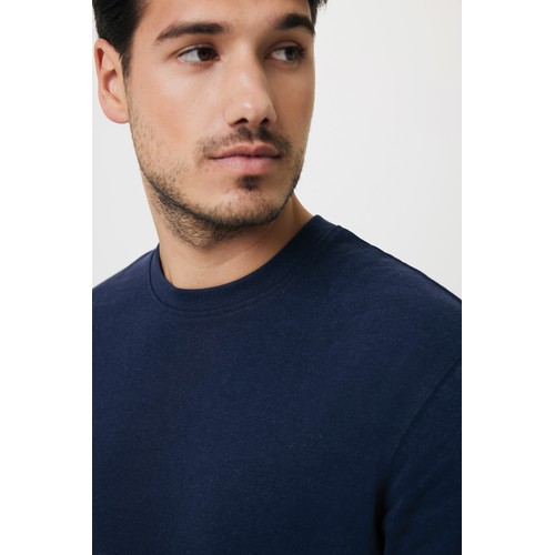 azul marino Suéter Zion cuello redondo algodón reciclado IQONIQ