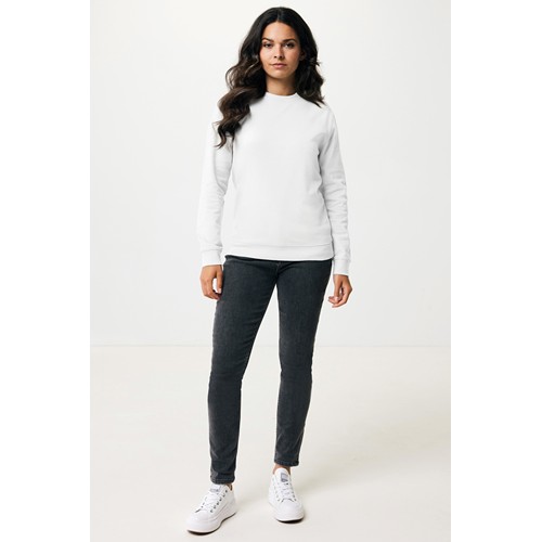 white IQONIQ Zion Sudadera Cuello Redondo Mid Weight Algodón Reci