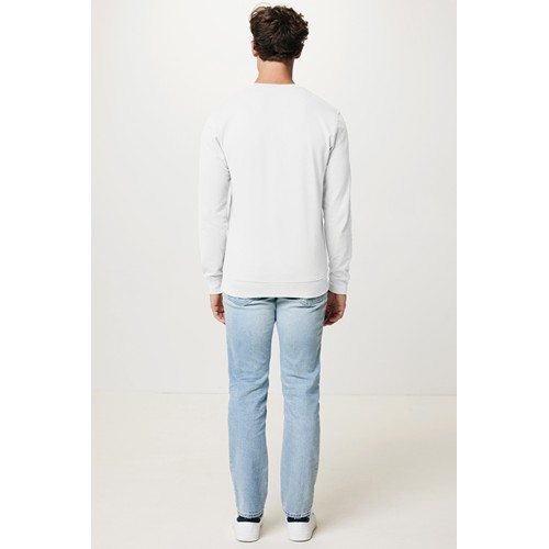 white IQONIQ Zion Sudadera Cuello Redondo Mid Weight Algodón Reci