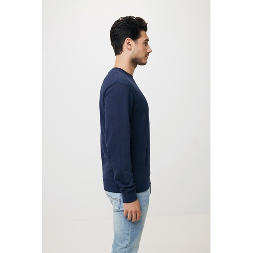 azul marino IQONIQ Zion Sudadera Cuello Redondo Mid Weight Algodón Reci