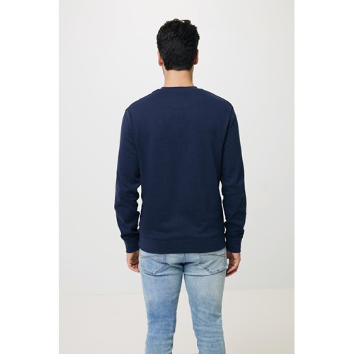 azul marino IQONIQ Zion Sudadera Cuello Redondo Mid Weight Algodón Reci