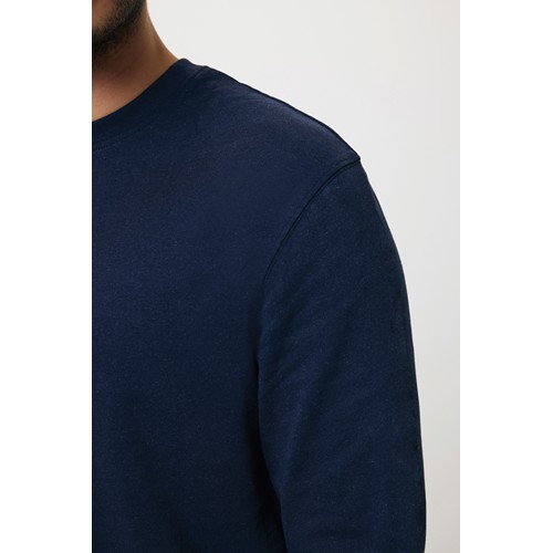 azul marino IQONIQ Zion Sudadera Cuello Redondo Mid Weight Algodón Reci