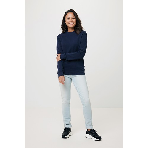 azul marino IQONIQ Zion Sudadera Cuello Redondo Mid Weight Algodón Reci